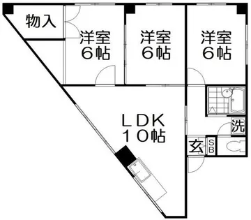 枚方八番館【5階】の間取り