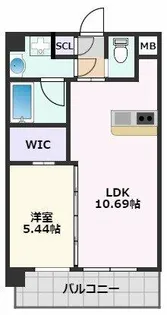 プレジオ吹田【7階】の間取り