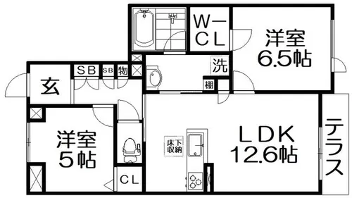 ShaMaison畷【1階】の間取り
