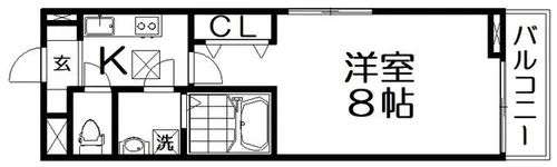 ヒカルサ枚方村野高見台【101号室】の間取り