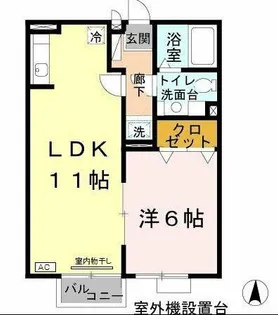 ラーゼンヴィラⅡ【2階】の間取り