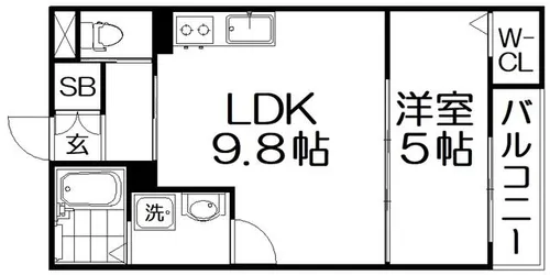 ALLIER PARK下木田【1階】の間取り