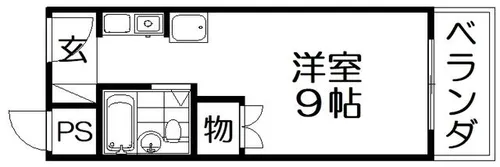 プルミエール枚方【2階】の間取り