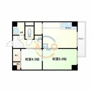 市岡グランドビル【3階】の間取り