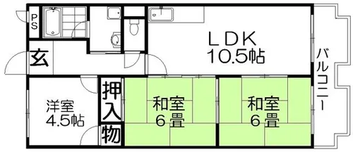 ウィスタリア【3階】の間取り