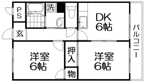 エルベくずは並木【1階】の間取り