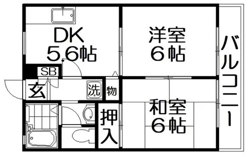 メゾン・デ・フェエリク【2階】の間取り