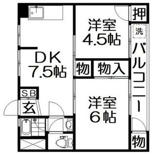 塚本マンション【3階】の間取り
