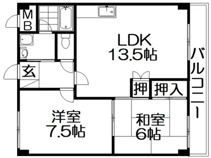 第二香栄ビル【8階】の間取り
