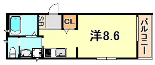 ヴィアーノ垂水王居殿【2階】の間取り