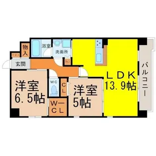 アブソルート松原【3階】の間取り