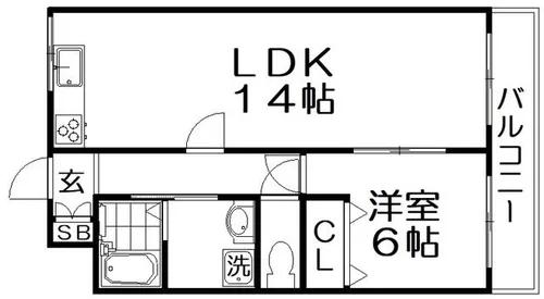 サンシャーリー【4階】の間取り
