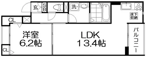 クオーレⅢ【1階】の間取り
