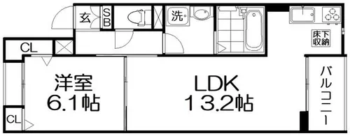 クオーレⅢ【1階】の間取り