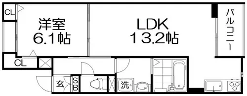 クオーレⅢ【2階】の間取り