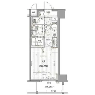 エスリード名古屋東別院【502号室】の間取り