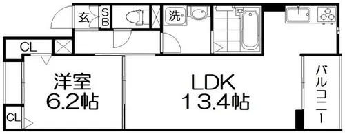 クオーレⅢ【3階】の間取り