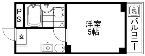 マンションヒガ【4階】の間取り