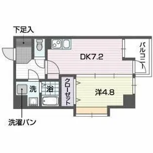 レキシントンスクエア駅東【5階】の間取り