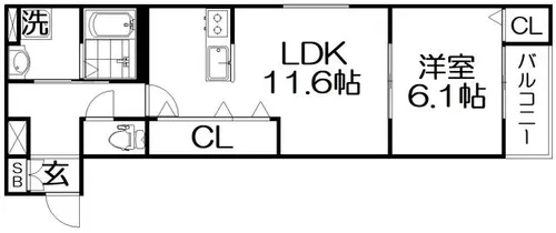 アート星田駅前【1階】の間取り