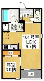 REGALEST Ele【1階】の間取り