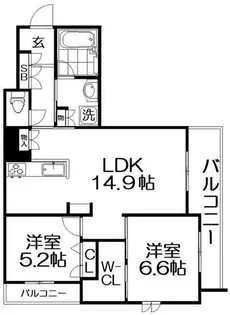 シャーメゾン レソール【2階】の間取り