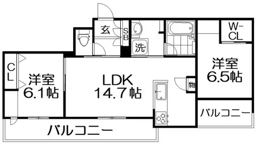 シャーメゾン レソール【2階】の間取り