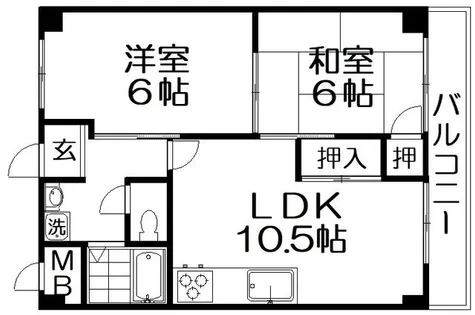 第二香栄ビル【8階】の間取り