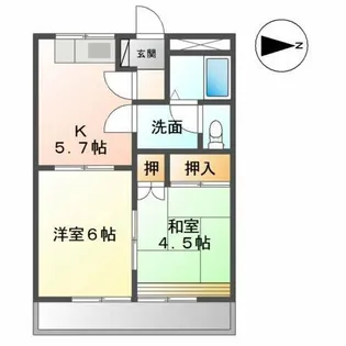 カリビアンガーデン【2階】の間取り