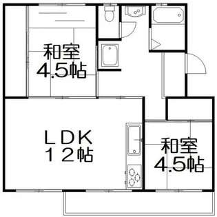 中宮第4住宅69棟【3階】の間取り