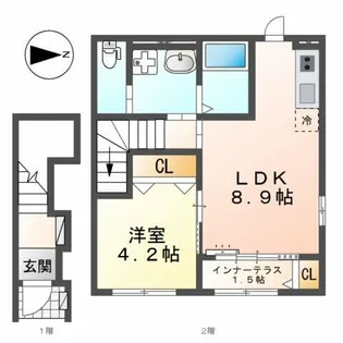 Forest志水【2階】の間取り