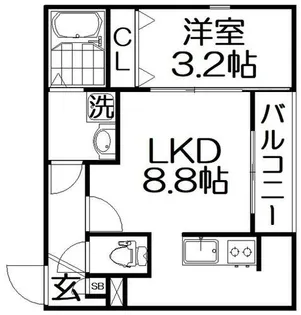 ジーメゾン枚方走谷ルクシエ【2階】の間取り