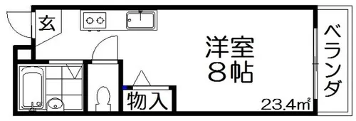 レオハイム長尾Ⅲ【2階】の間取り