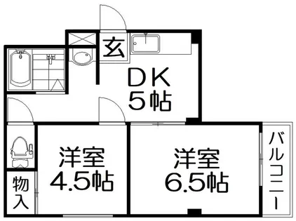 グランツ香里園【3階】の間取り