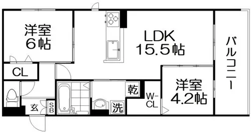 D-residence香里新町【3階】の間取り