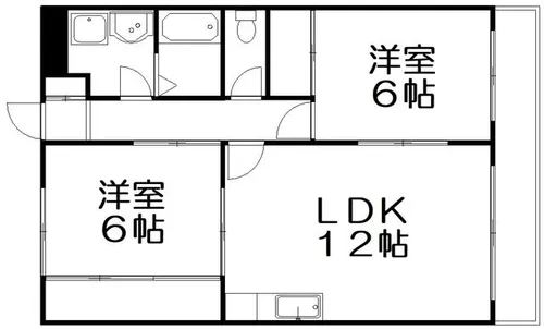 ベルミー大野【2階】の間取り