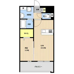 LIBTH博多空港通り【2階】の間取り