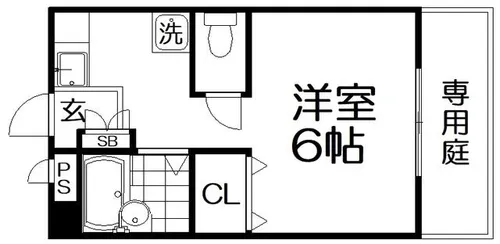 トランクウィル【1階】の間取り