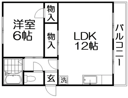 春日ダイヤモンドハイム【1階】の間取り