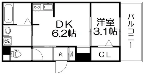 A-NEXT星ヶ丘【102号室】の間取り