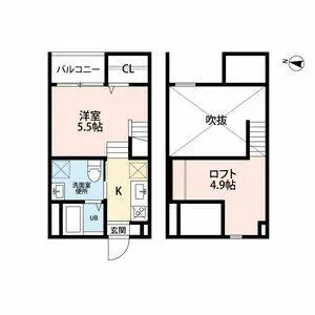 マーリエ名古屋南【1階】の間取り
