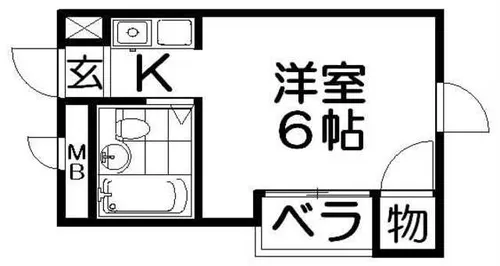 ヴィラピーノ【303号室】の間取り