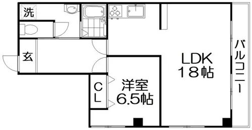 香里さくらハイツI【3階】の間取り