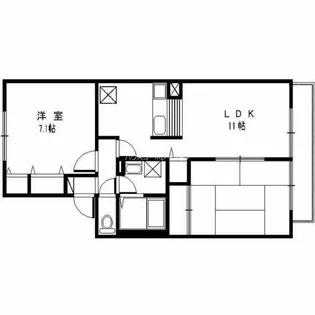 ジュネス武庫之荘3【2階】の間取り