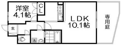 プランドール【1階】の間取り