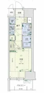 スワンズシティ大手前ソレイユ【6階】の間取り