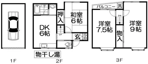 大阪府枚方市翠香園町【一戸建】の間取り
