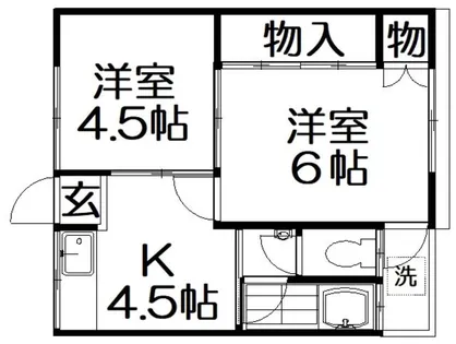 楠マンション【2階】の間取り