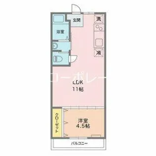 グレストマンション【4階】の間取り