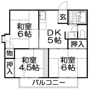 長谷ガーデンハイツ【2階】の間取り